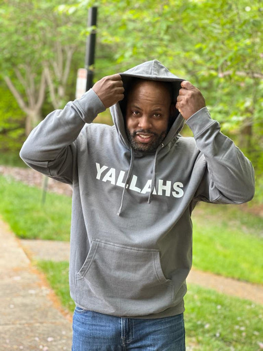 Yallahs Printed Hoodie - Grey