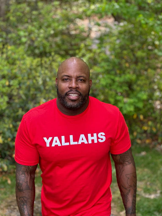 Yallahs Printed Short Sleeve T-Shirt - Red