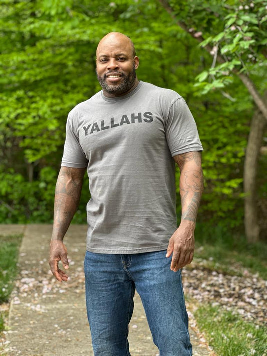 Yallahs Printed Short Sleeve T-Shirt - Grey